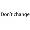 Do not change 